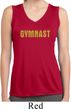 Ladies Shirt Gold Shimmer Gymnast Sleeveless Moisture Wicking Tee
