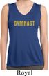 Ladies Shirt Gold Shimmer Gymnast Sleeveless Moisture Wicking Tee