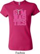 Ladies Shirt Gymnastics Text Crewneck Tee T-Shirt