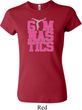 Ladies Shirt Gymnastics Text Crewneck Tee T-Shirt