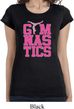 Ladies Shirt Gymnastics Text Longer Length Tee T-Shirt