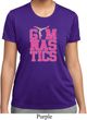Ladies Shirt Gymnastics Text Moisture Wicking Tee T-Shirt
