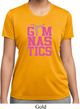 Ladies Shirt Gymnastics Text Moisture Wicking Tee T-Shirt