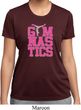 Ladies Shirt Gymnastics Text Moisture Wicking Tee T-Shirt