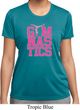 Ladies Shirt Gymnastics Text Moisture Wicking Tee T-Shirt