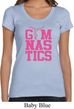 Ladies Shirt Gymnastics Text Scoop Neck Tee T-Shirt