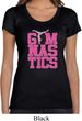 Ladies Shirt Gymnastics Text Scoop Neck Tee T-Shirt