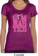 Ladies Shirt Gymnastics Text Scoop Neck Tee T-Shirt