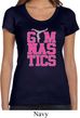 Ladies Shirt Gymnastics Text Scoop Neck Tee T-Shirt