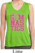 Ladies Shirt Gymnastics Text Sleeveless Moisture Wicking Tee