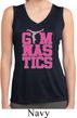 Ladies Shirt Gymnastics Text Sleeveless Moisture Wicking Tee