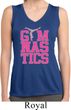 Ladies Shirt Gymnastics Text Sleeveless Moisture Wicking Tee