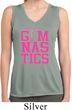 Ladies Shirt Gymnastics Text Sleeveless Moisture Wicking Tee