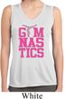 Ladies Shirt Gymnastics Text Sleeveless Moisture Wicking Tee