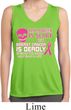 Ladies Shirt Halloween Cancer Deadly Sleeveless Moisture Wicking Tee