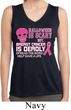 Ladies Shirt Halloween Cancer Deadly Sleeveless Moisture Wicking Tee