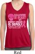 Ladies Shirt Halloween Cancer Deadly Sleeveless Moisture Wicking Tee