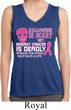 Ladies Shirt Halloween Cancer Deadly Sleeveless Moisture Wicking Tee