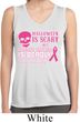 Ladies Shirt Halloween Cancer Deadly Sleeveless Moisture Wicking Tee