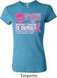 Ladies Shirt Halloween Scary Breast Cancer Deadly Crewneck Tee T-Shirt