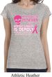 Ladies Shirt Halloween Scary Breast Cancer Deadly Longer Length Tee