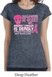 Ladies Shirt Halloween Scary Breast Cancer Deadly Longer Length Tee