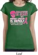 Ladies Shirt Halloween Scary Breast Cancer Deadly Longer Length Tee
