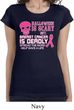 Ladies Shirt Halloween Scary Breast Cancer Deadly Longer Length Tee