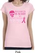 Ladies Shirt Halloween Scary Breast Cancer Deadly Longer Length Tee