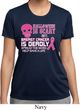 Ladies Shirt Halloween Scary Breast Cancer Deadly Moisture Wicking Tee