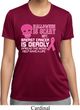 Ladies Shirt Halloween Scary Breast Cancer Deadly Moisture Wicking Tee