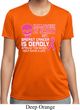 Ladies Shirt Halloween Scary Breast Cancer Deadly Moisture Wicking Tee