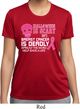 Ladies Shirt Halloween Scary Breast Cancer Deadly Moisture Wicking Tee