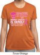 Ladies Shirt Halloween Scary Breast Cancer Deadly Moisture Wicking Tee