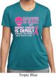 Ladies Shirt Halloween Scary Breast Cancer Deadly Moisture Wicking Tee