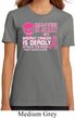 Ladies Shirt Halloween Scary Breast Cancer Deadly Organic Tee T-Shirt