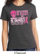Ladies Shirt Halloween Scary Breast Cancer Deadly Tee T-Shirt