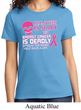 Ladies Shirt Halloween Scary Breast Cancer Deadly Tee T-Shirt