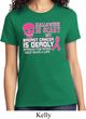 Ladies Shirt Halloween Scary Breast Cancer Deadly Tee T-Shirt