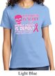Ladies Shirt Halloween Scary Breast Cancer Deadly Tee T-Shirt