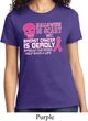 Ladies Shirt Halloween Scary Breast Cancer Deadly Tee T-Shirt