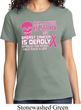 Ladies Shirt Halloween Scary Breast Cancer Deadly Tee T-Shirt