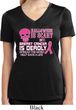 Ladies Shirt Halloween Scary Cancer Deadly Moisture Wicking V-neck Tee