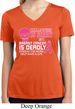Ladies Shirt Halloween Scary Cancer Deadly Moisture Wicking V-neck Tee