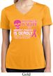 Ladies Shirt Halloween Scary Cancer Deadly Moisture Wicking V-neck Tee