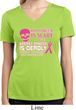 Ladies Shirt Halloween Scary Cancer Deadly Moisture Wicking V-neck Tee
