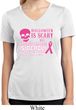 Ladies Shirt Halloween Scary Cancer Deadly Moisture Wicking V-neck Tee
