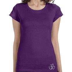 Ladies Shirt Hindu Patch Bottom Print Longer Length Tee T-Shirt Ladies Shirt Hindu Patch Bottom Print Longer Length Tee T-Shirt