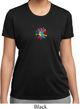 Ladies Shirt Hippie Sun Patch Middle Moisture Wicking Tee T-Shirt