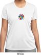 Ladies Shirt Hippie Sun Patch Middle Moisture Wicking Tee T-Shirt